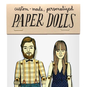 Paper Doll Portrait  — Custom Order