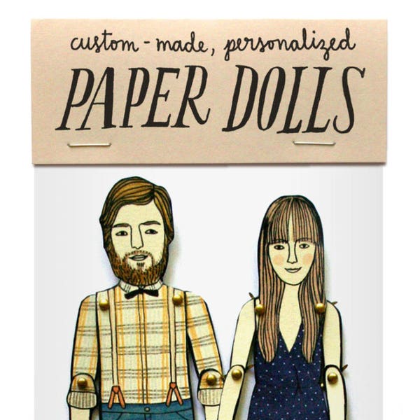Paper Doll Portrait  — Custom Order
