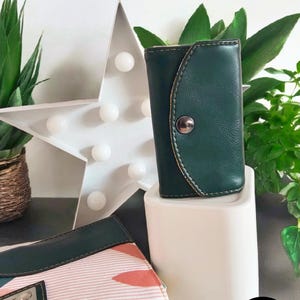 Étui-clés simili Elégant, organisation poches et sac, cousu main, cadeau idéal personnalisable