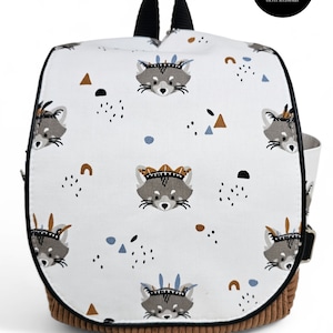 sac à dos enfant-sac à dos maternelle-crèche-nounou-sac d'école-velours côtelé-personnalisable-cousu main