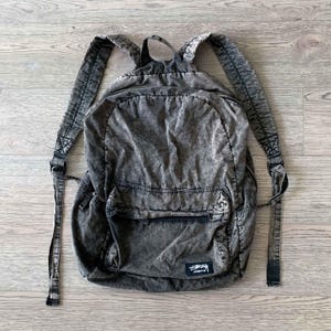 【archive】00s old Stussy Cotton Backpack Vintage Stussy Backpack - Etsy