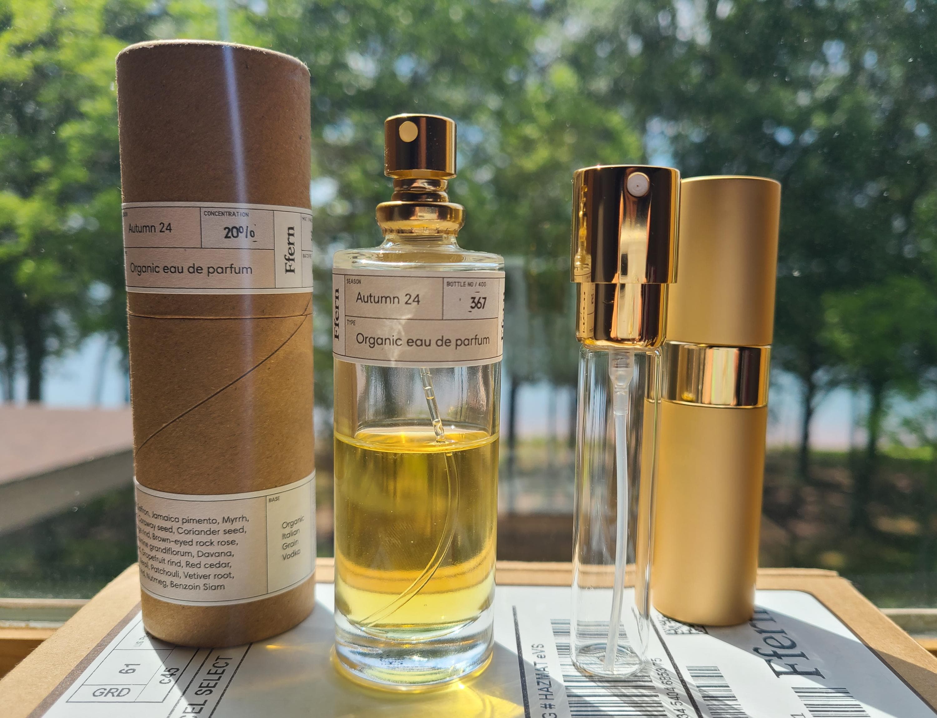 Ffern Autumn 24 Organic Eau De Parfum 8ml Spray Decant Travel