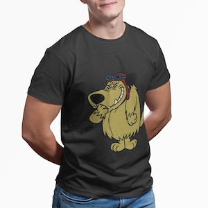 Muttley Dog Jersey T-Shirt Retro TV-Serie Muttley Lustige Cartoons T-Shirt Spitzenhund T-Shirt