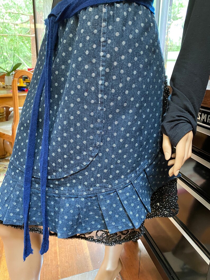 Denim Blue Venders Apron. Waitress Aprons for Women With One Etsy