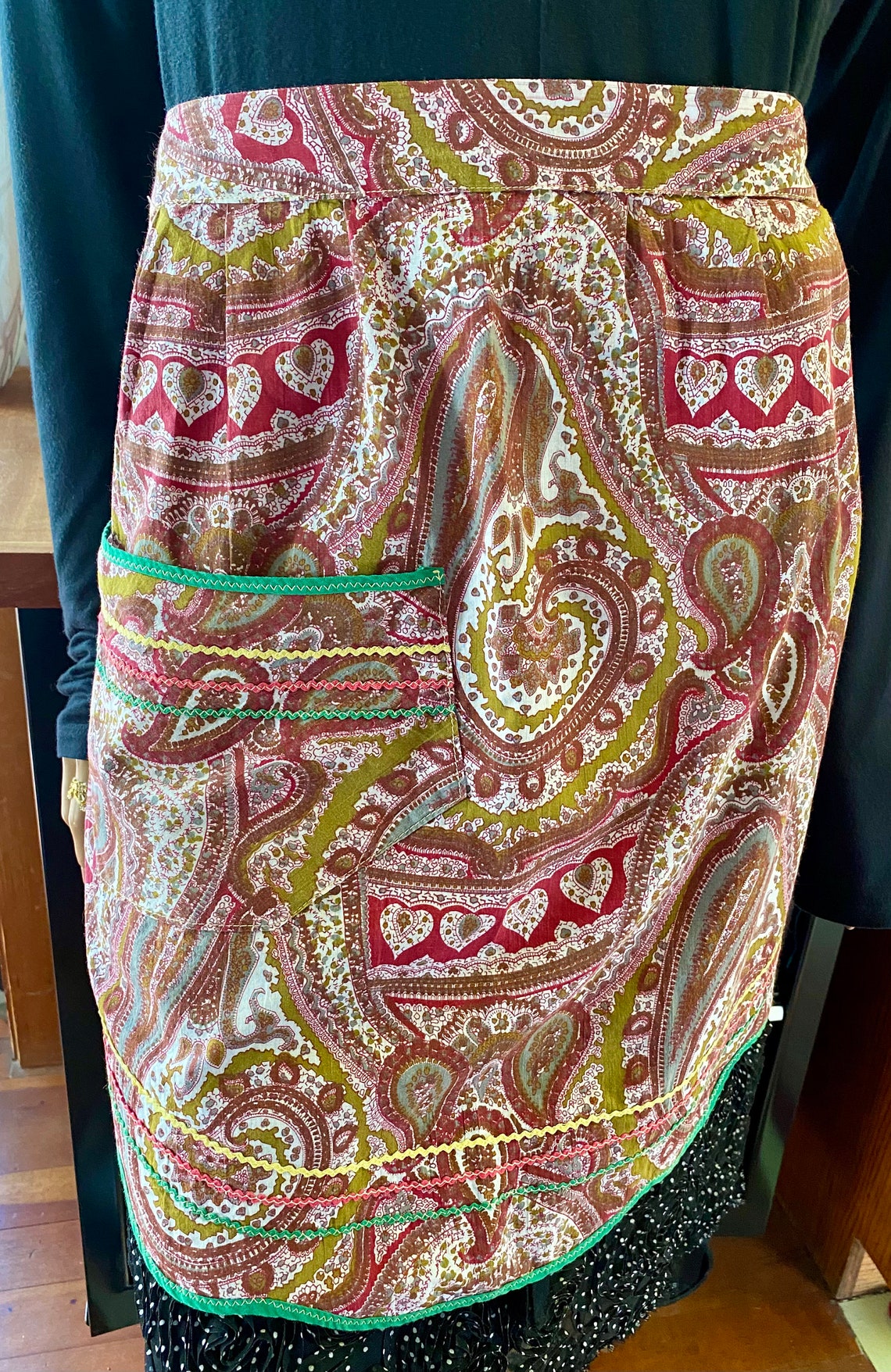 60'S Paisley Aprons for women Vintage paisley womans apron | Etsy