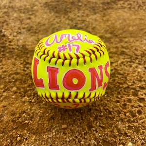 Custom Painted Softball- Simple