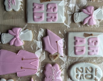 12 Custom Graduation Cookies- Can be customized to what you need!