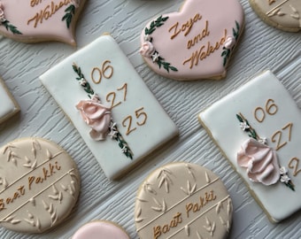 Baat Pakki Cookie Set: Personalized Initials, Ring Design