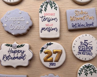 Retirement Sugar Cookies- Can be customized to what you need!