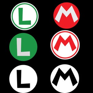 Mario und Luigi SVG Bundle, Mario Brothers Logo, Mario und Luigi Png, SVG / Png für T-Shirts, Tassen usw.