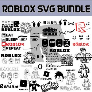 Paquete SVG-Png de Roblox, SVG de chico de Roblox, fuente de Roblox, SVG de juegos, archivos para Cricut, SVG de cumpleaños, SVG de robot, Roblox Png, Clipart de personaje de Roblox