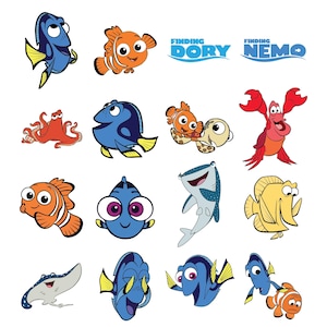 Clownfish PNG Bundle | Finding Fish Inspired Clipart | Nemo Style Printable | Transparent Background PNG | Cute Ocean Fish Images | Clipart