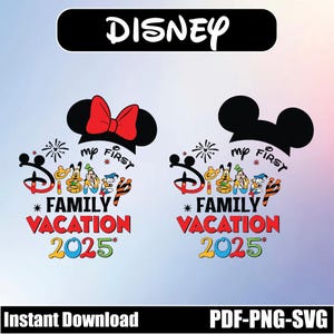 Viaje familiar 2025 PNG-Svg, 2024 Vacaciones familiares Png, Reino mágico 2024 Png, Sublimación de viaje familiar, Escuadrón familiar Svg, descarga instantánea.