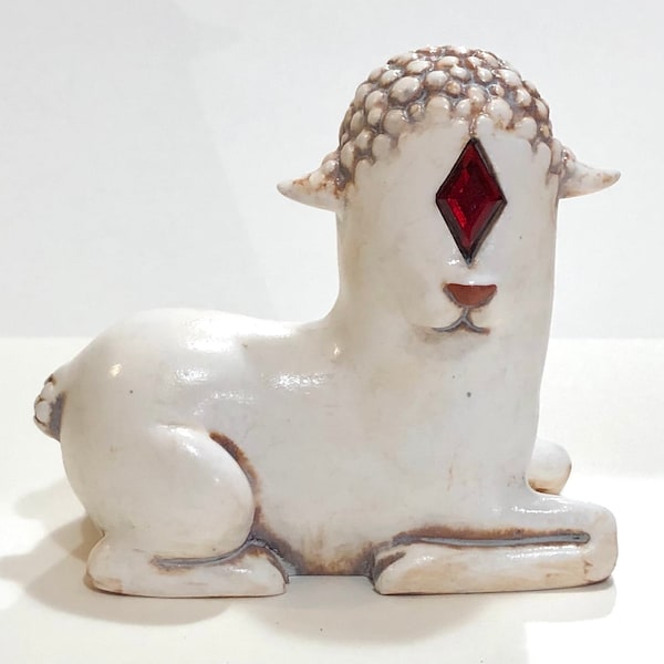 Lamb Relic Gifts for Him Gifts For Her Collectible Figure Birth Stone Animal