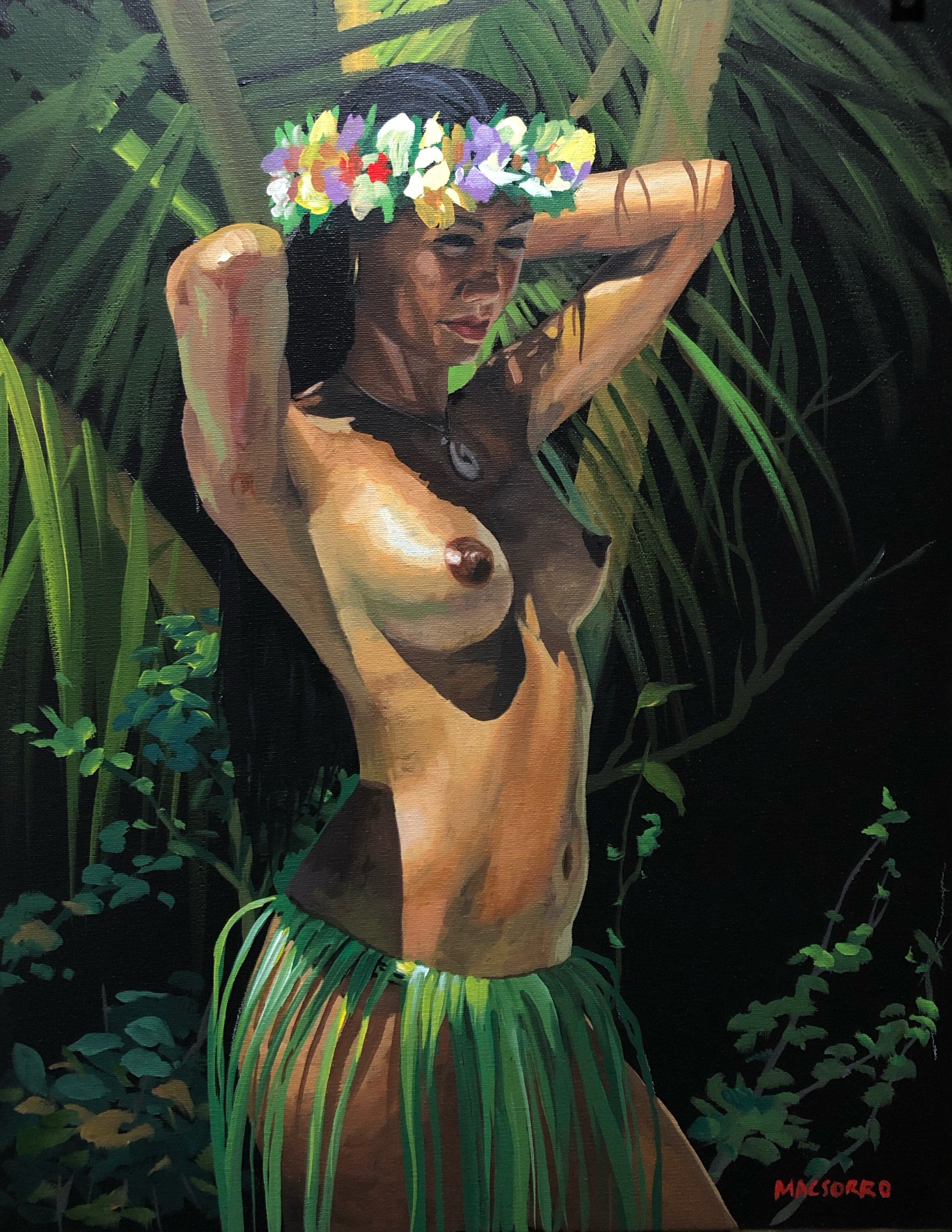 Hawaii Nude Beach Babes - Sexy Hula Girl - Etsy Ireland