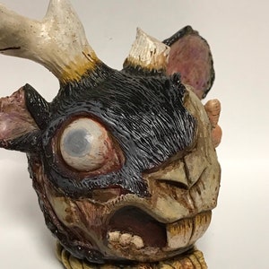 Zombie Jackalope Grotesque Sculpture Gifts for Him Gifts For Her Collectible Figure