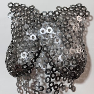 Custom Unique Metal Female Bust Modern Sculpture