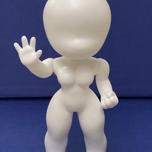 DIY Blank White Resin Custom Figure Mac-Étte