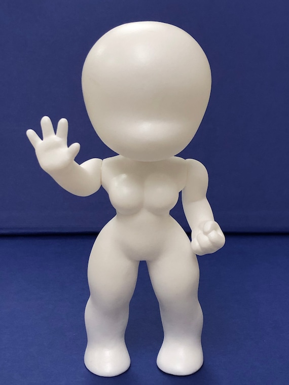 Blank customizable outlet action figures