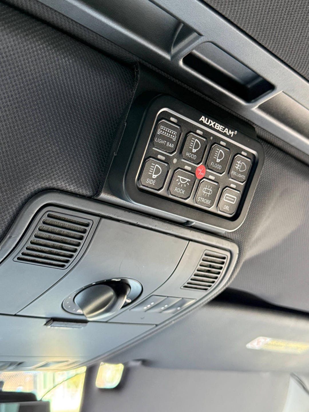 955/957 Porsche Cayenne Captain Switch Panel Mount (fits Auxbeam