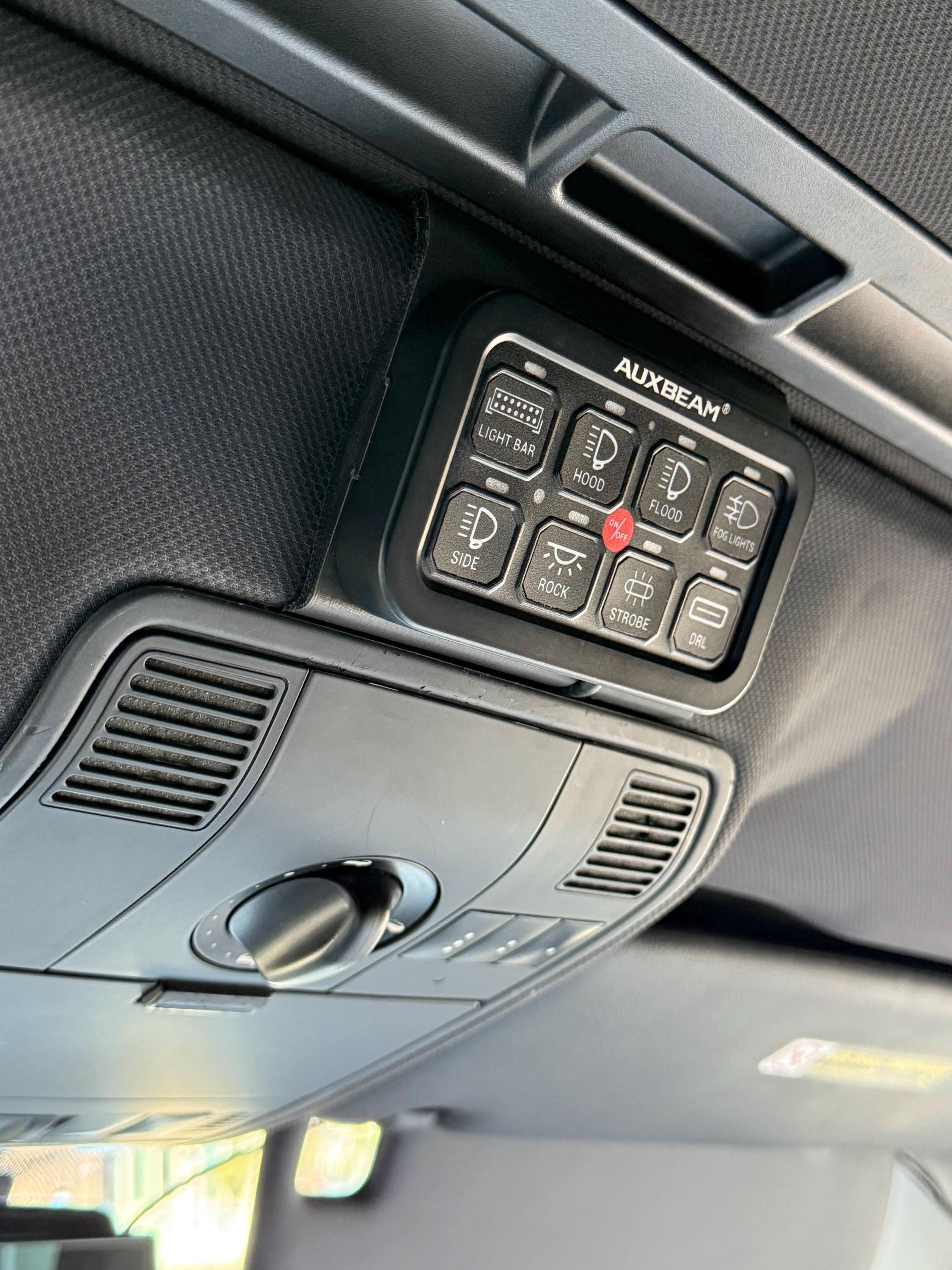 955/957 Porsche Cayenne Captain Switch Panel Mount (fits Auxbeam