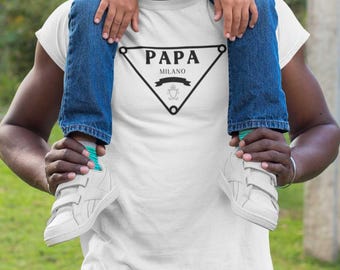 Papa Milano Parody T-Shirt | Funny Designer Graphic Tee for Dads