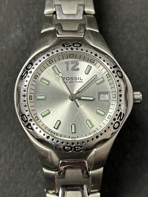 Ladies Fossil Blue Watch - Etsy display picture 1