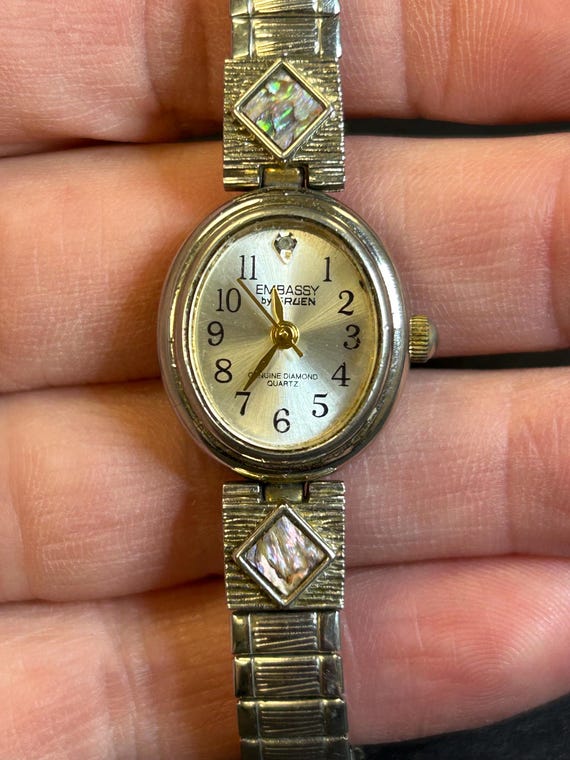 Embassy diamond quartz watch price hotsell