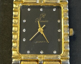 Mens 1980s Vintage Ronica dress watch