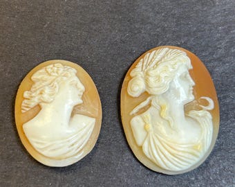 Echte antieke gesneden cameo's, niet gemonteerd
