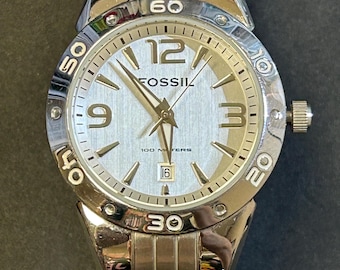 Ladies Fossil Blue 100meter watch