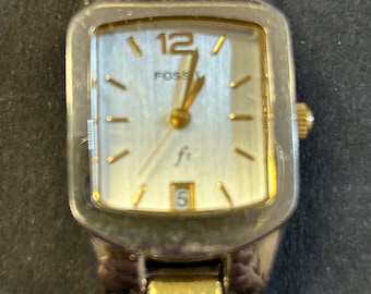 Womens Fossil F2  two tone dress watch