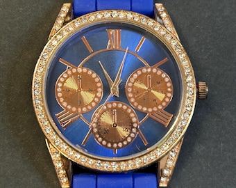 Orologio unisex alla moda blu senza marchio
