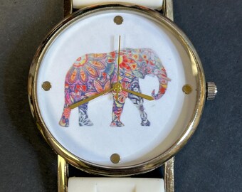 Womans Vintage Elephant fashion watch
