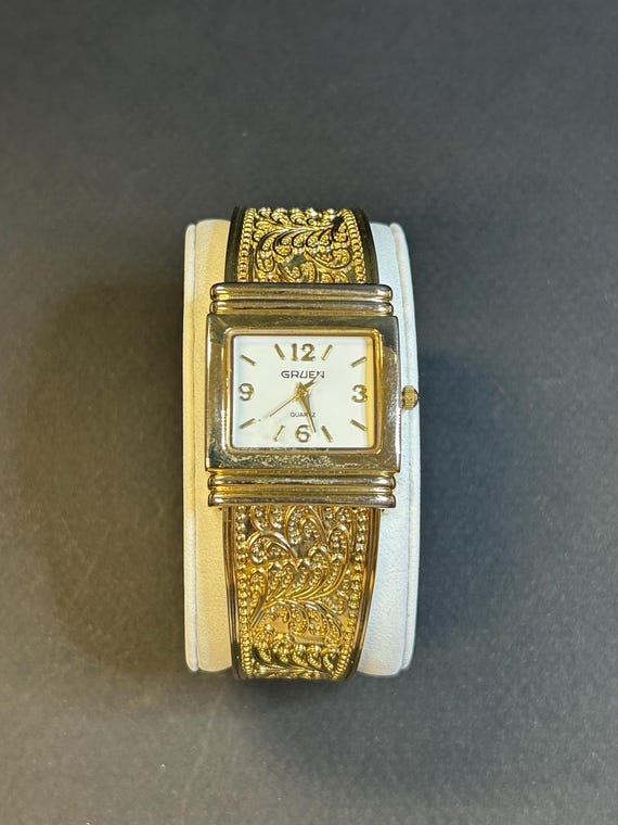 Ladies Vintage Gruen Cuff Watch - Etsy display picture 3