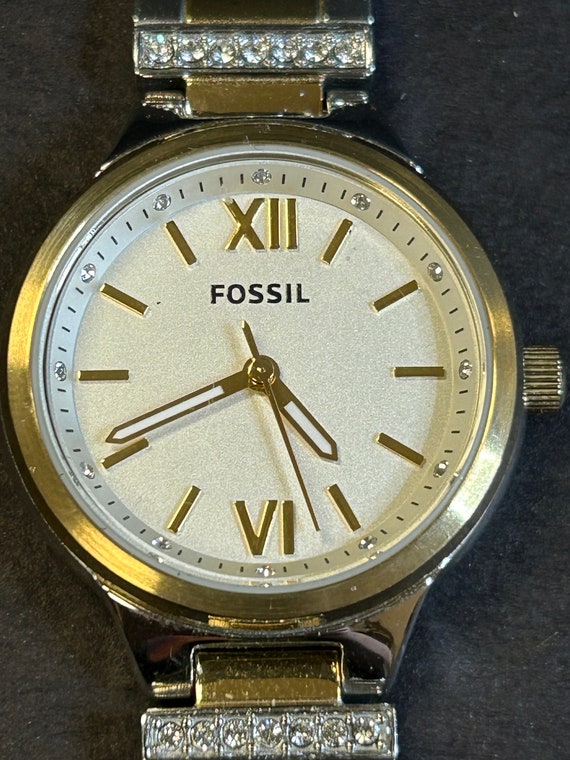 Ladies Fossil Gold and Silver Tone Watch - Etsy display picture 1