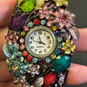 Floral Cuff Watch - Etsy display picture 1