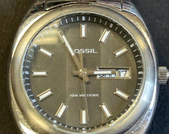 Mens Fossil Blue 100 meter watch
