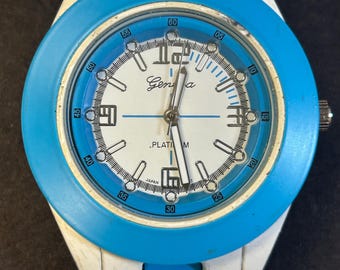 Working Invicta Ladies Angel Blue MOP DIAL Pink Silicone Band Watch 34mm Fit 7in Working Invicta Ladies Angel Blue MOP DIAL Pink Silicone  main image 3