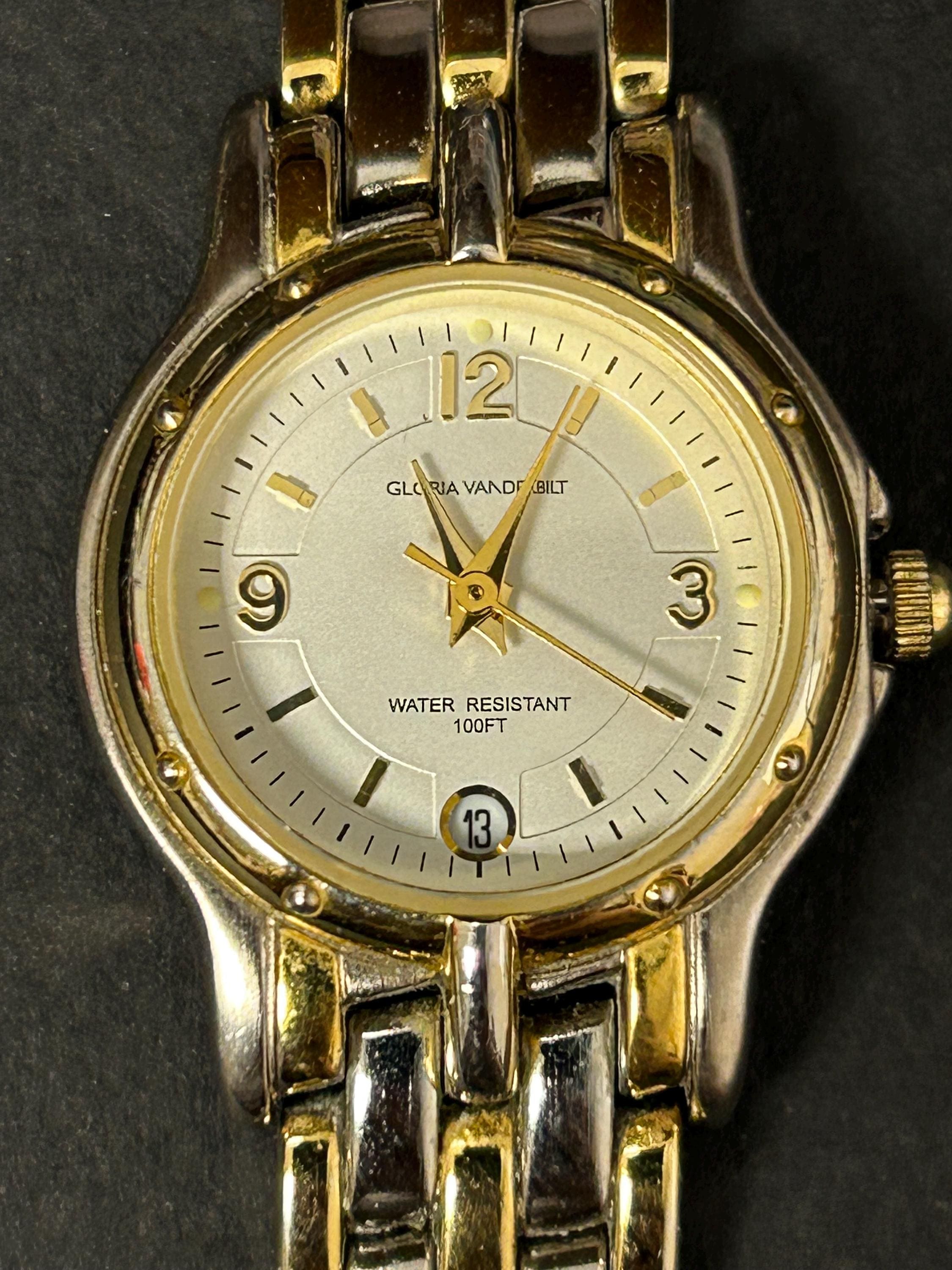 Gloria Vanderbilt Vintage GVII Goldstone Ladies Cuff Watch New Battery Gloria Vanderbilt Watch - Etsy Sweden main image 4