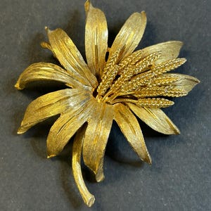 Vintage BSK flower brooch.