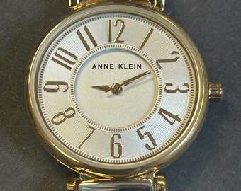 Vintage Anne Klein Watch Two Tone Mesh Band Classic Women display picture 1