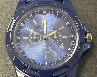 Mens Genius ARMY faux military watch