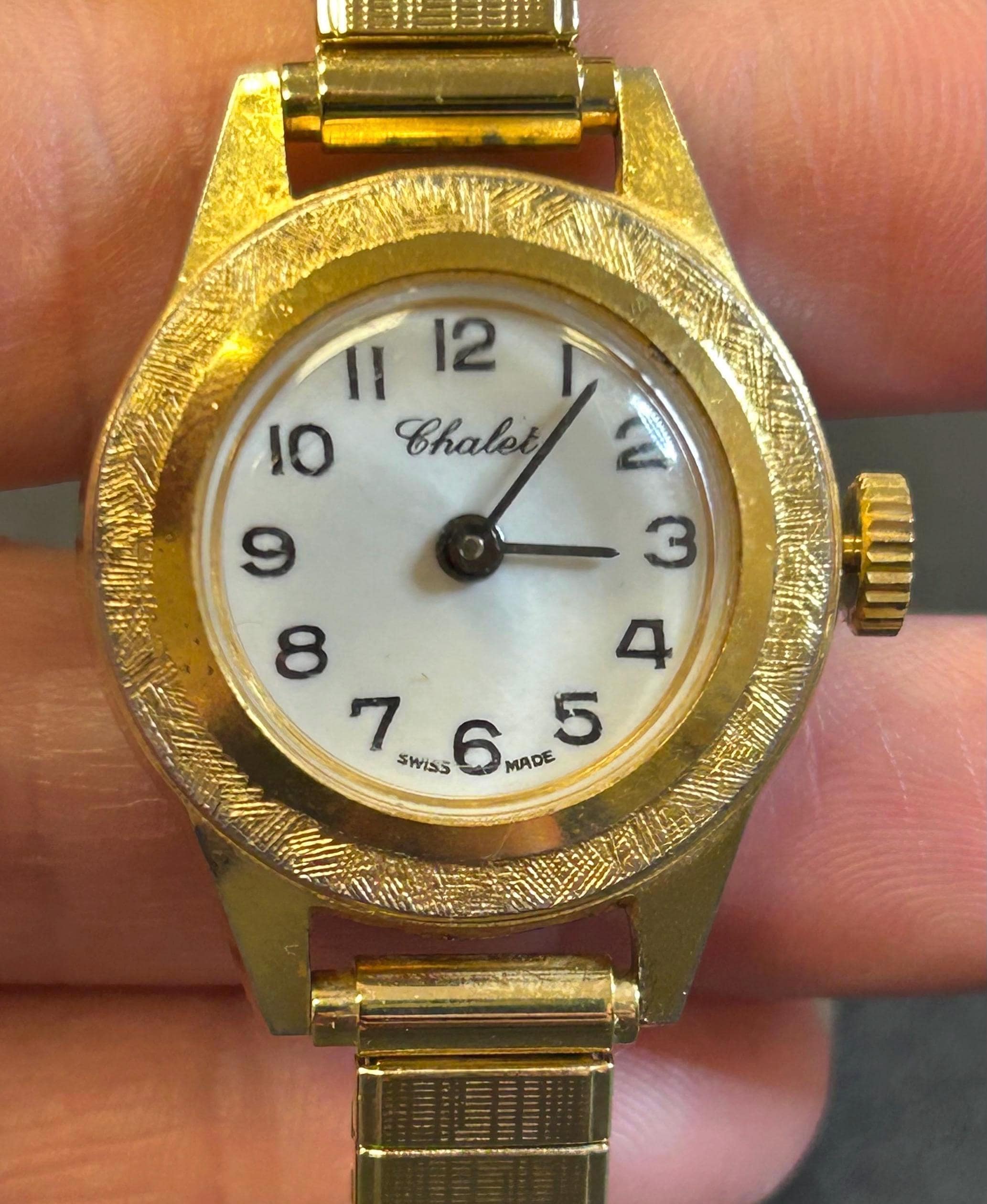 Chalet lady Quartz watch , Swiss made. Vintage Chalet Watch - Etsy main image 3