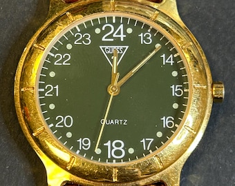 1990 Vintage Guess Military time watch