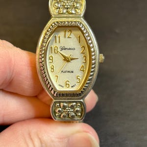 Vintage Platinum Geneva bangle watch