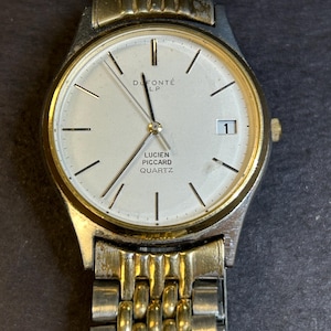 Montre vintage suisse Lucien Piccard pour homme