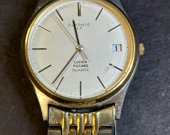 Mens Vintage Lucien Piccard Swiss watch