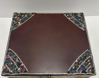 Jewelry box with hand done beaded bling