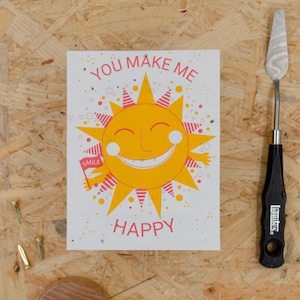 Sonnenschein #1250 Postkarte A6 Samenpapier